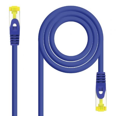 Nanocable Cable de Red Cat.6A SFTP 25 cm Azul Nanocable Cable de Red Cat.6A SFTP 25 cm Azul